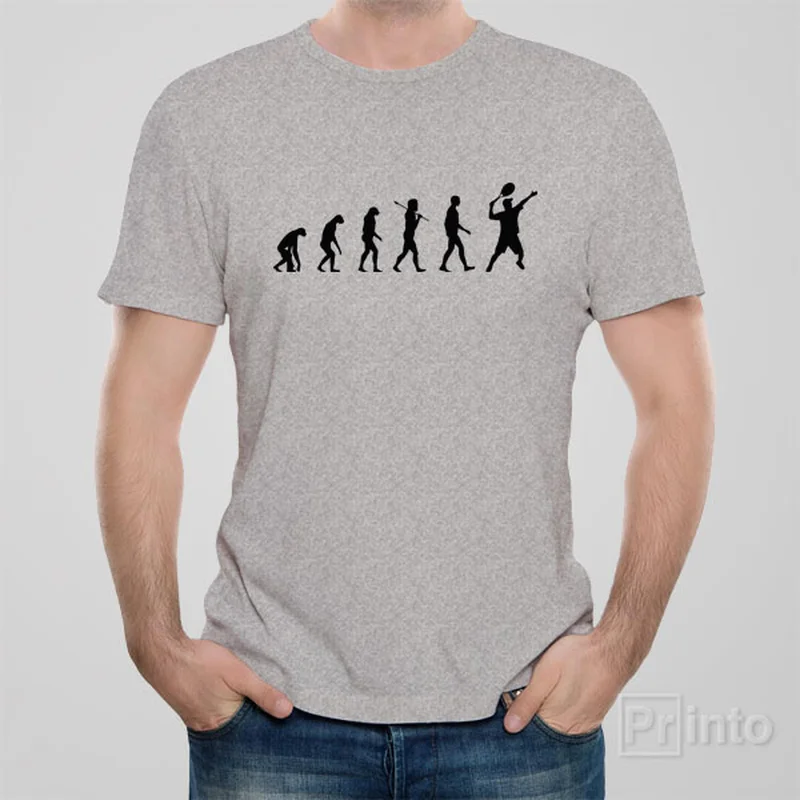 soft beige slim fit t-shirts sleek -Evolution of Tennis T-shirt