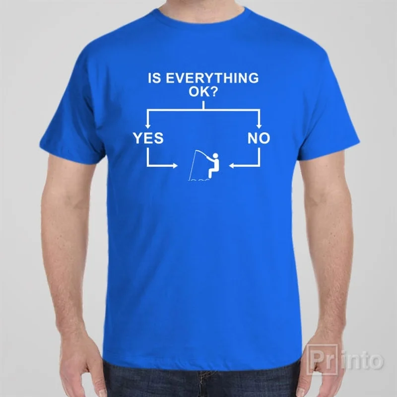 navy blue pocket t-shirts versatile -Flowchart (Fishing) - T-shirt