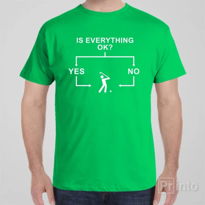 sage green slim fit t-shirts sleek -Flowchart (Golf) - T-shirt