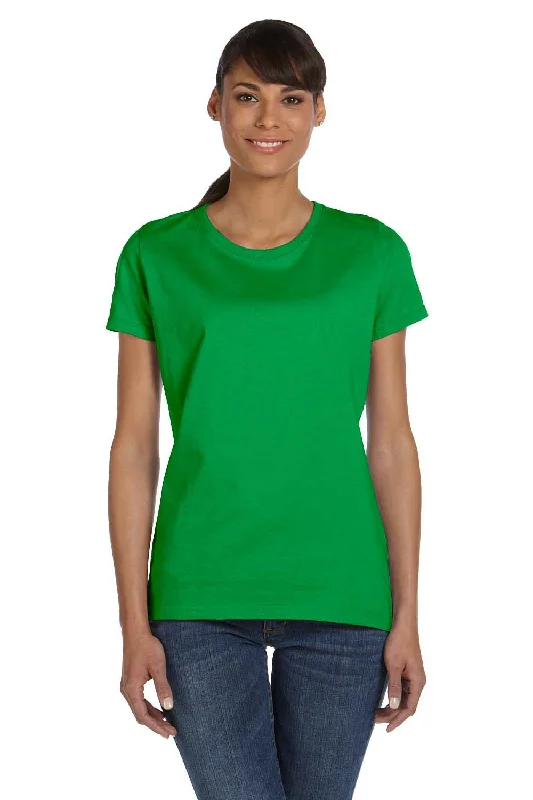 navy blue henley t-shirts smart -Fruit Of The Loom Womens HD Jersey Short Sleeve Crewneck T-Shirt - Kelly Green