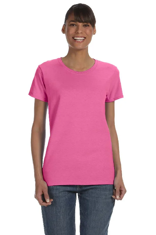 maroon eco-friendly t-shirts green -Gildan Womens Short Sleeve Crewneck T-Shirt - Azalea Pink