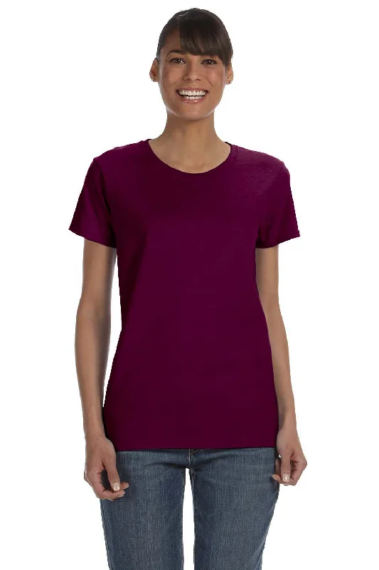 sage green cropped t-shirts chic -Gildan Womens Short Sleeve Crewneck T-Shirt - Maroon