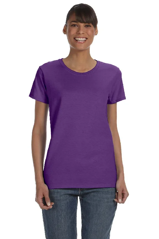 khaki graphic t-shirts vibrant -Gildan Womens Short Sleeve Crewneck T-Shirt - Purple