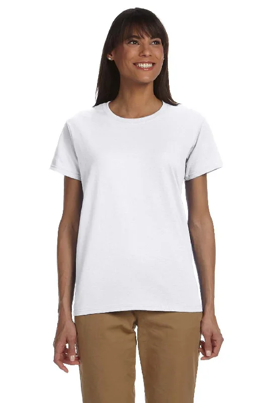 maroon crew neck t-shirts basic -Gildan Womens Ultra Short Sleeve Crewneck T-Shirt - White