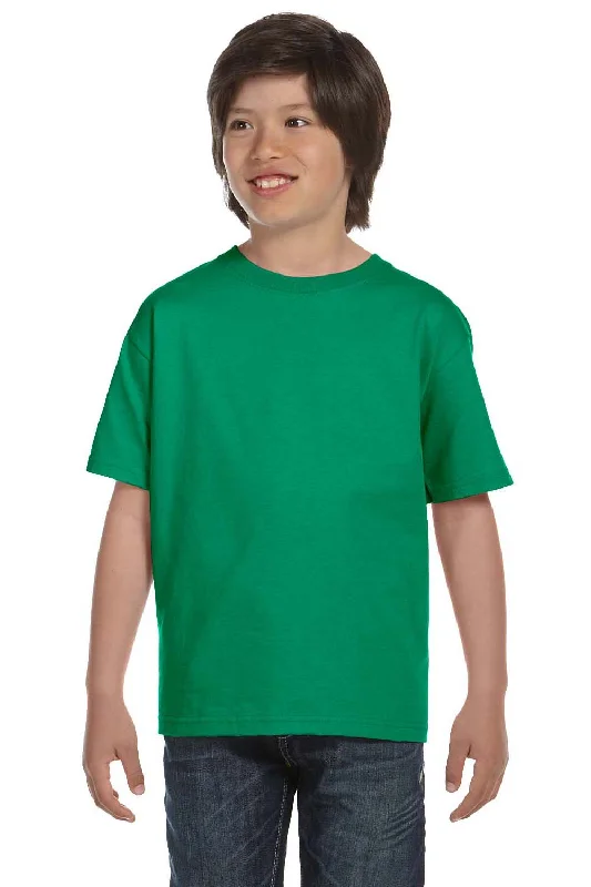 teal lightweight t-shirts summer -Gildan Youth DryBlend Moisture Wicking Short Sleeve Crewneck T-Shirt - Kelly Green