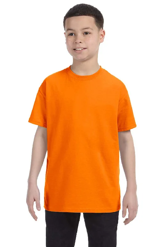 peach lightweight t-shirts summer -Gildan Youth Short Sleeve Crewneck T-Shirt - Tennessee Orange