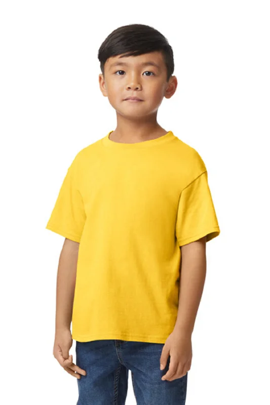 peach tie-front t-shirts cute -Gildan Youth Softstyle Short Sleeve Crewneck T-Shirt - Daisy Yellow