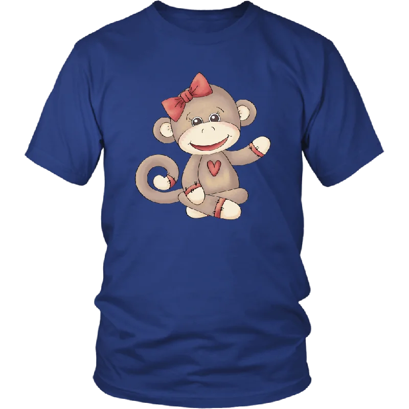 lilac quote t-shirts witty -GIRL SOCK MONKEY Unisex T-Shirt