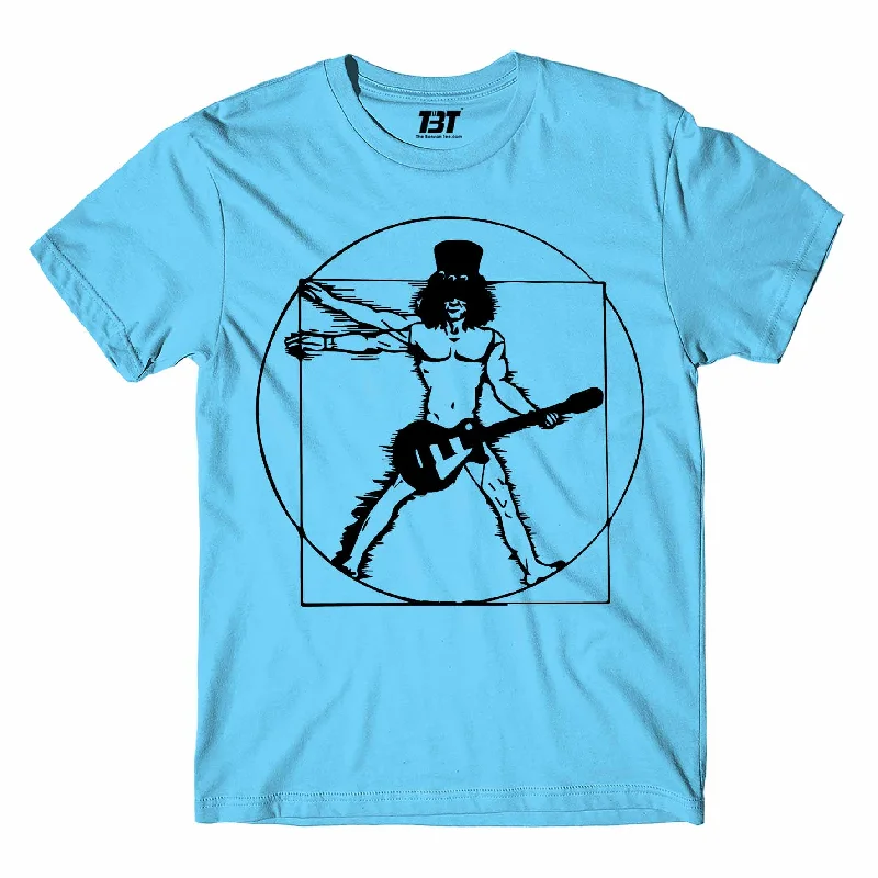 indigo tie-front t-shirts cute -Guns N' Roses T shirt - The Vitruvian Guitar Man - Slash