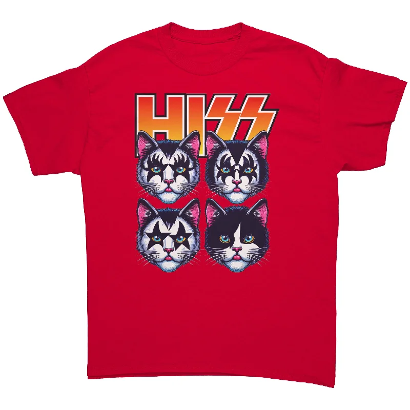 taupe graphic t-shirts trendy -HISS Cat Faces like KISS Unisex T-Shirt