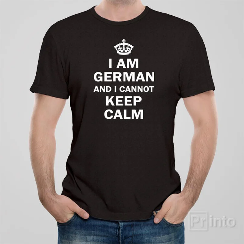 maroon striped t-shirts preppy -I am German and I cannot keep calm T-shirt