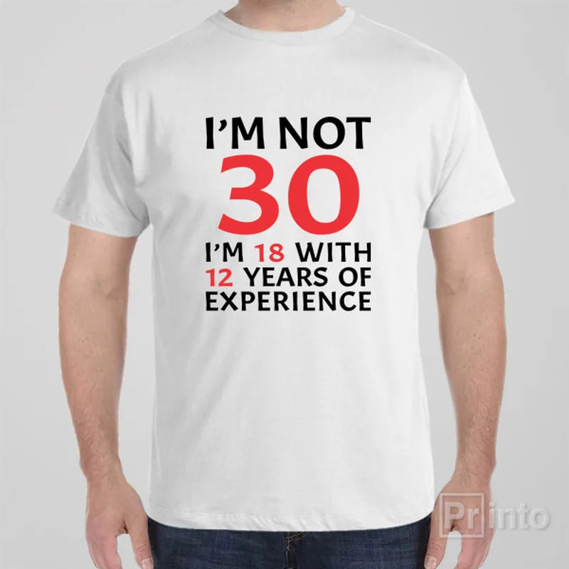 indigo long sleeve t-shirts cozy -I am not 30 - T-shirt