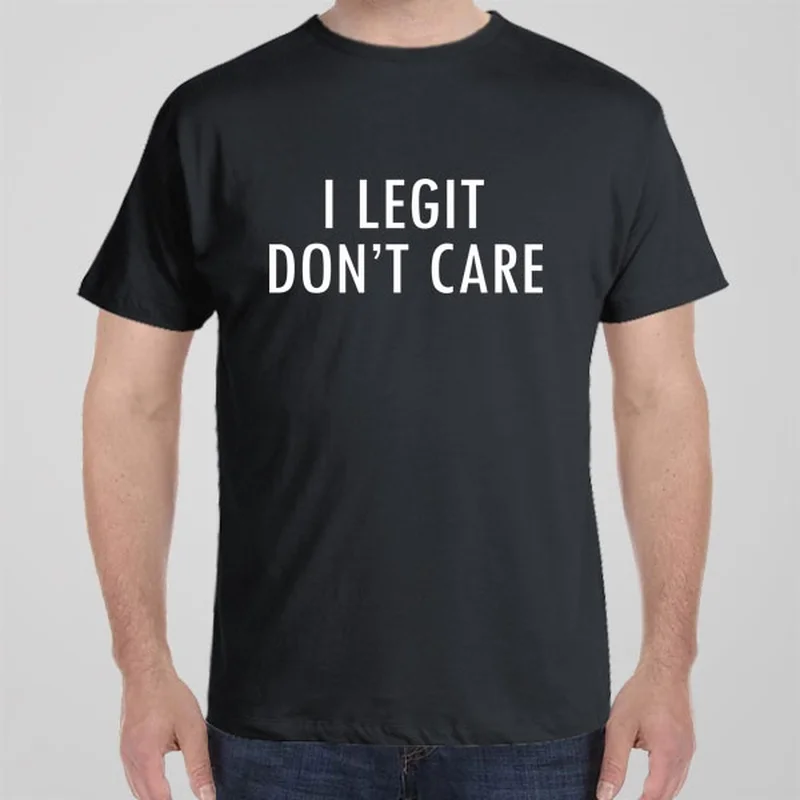 teal striped t-shirts preppy -I Legit Don't Care - T-shirt