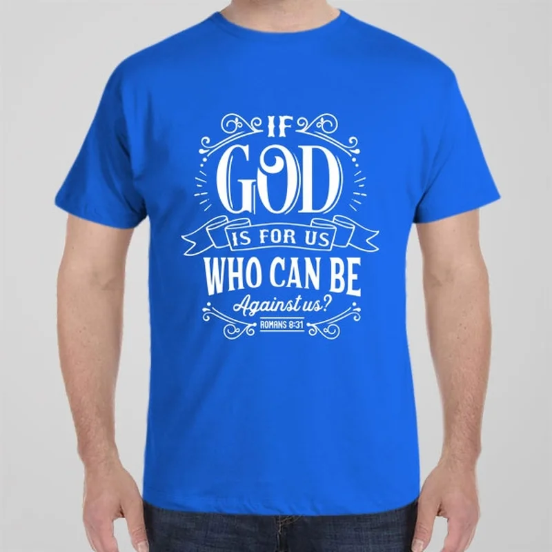 burnt orange floral t-shirts boho -If God is for us who can be against us? T-shirt