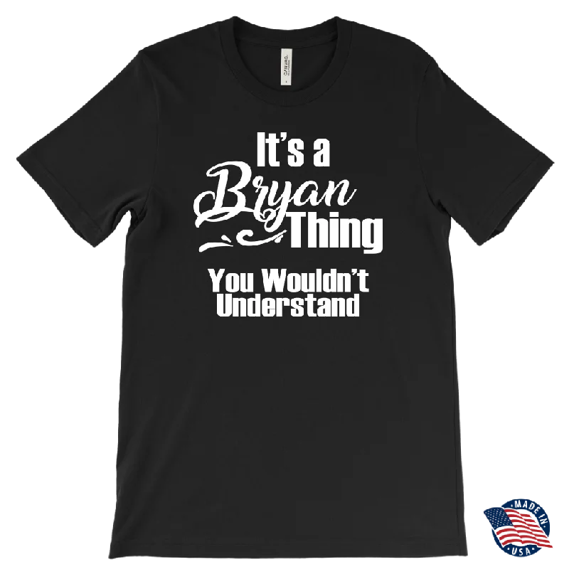 olive vintage logo t-shirts retro -It's a BRYAN Thing Men's T-Shirt