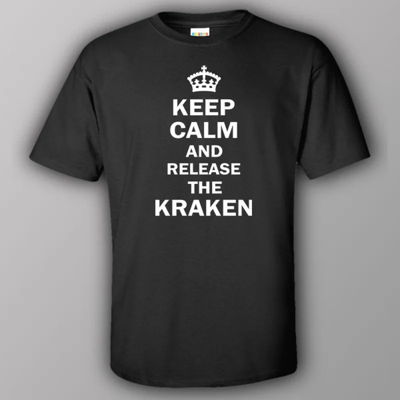 taupe festival t-shirts stylish -Keep calm and release the Kraken - T-shirt