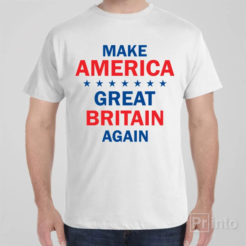 sage green henley t-shirts smart -Make America Great Britain Again - T-shirt