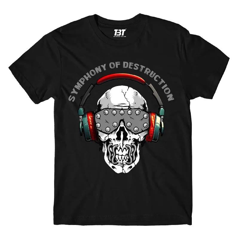 heather grey graphic t-shirts vibrant -Megadeth T shirt - Symphony Of Destruction