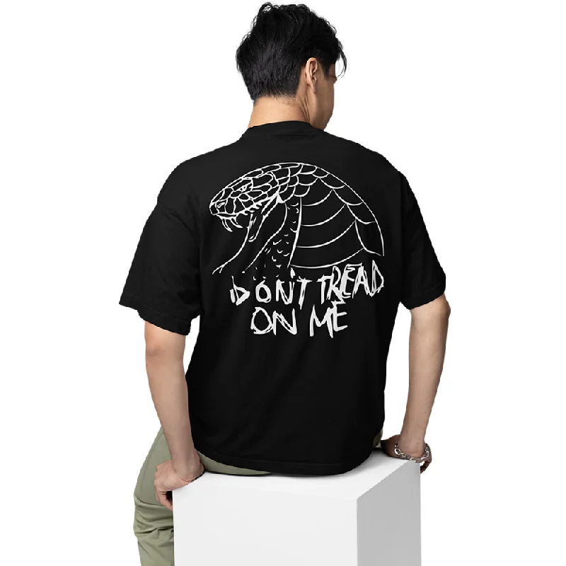 heather grey lightweight t-shirts summer -Metallica Oversized T shirt - Don't Tread On Me Art