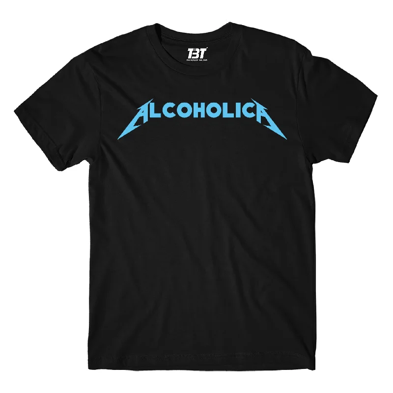 olive slim fit t-shirts sleek -Metallica T shirt - Alcoholica