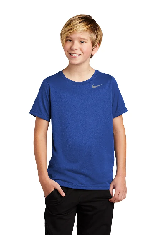 khaki henley t-shirts smart -Nike Youth Team rLegend Dri-Fit Moisture Wicking Short Sleeve Crewneck T-Shirt - Game Royal Blue