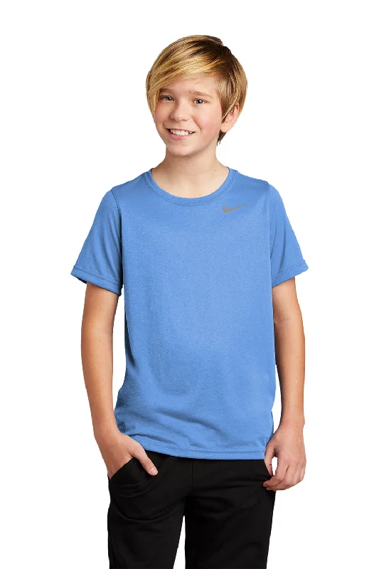 soft beige slim fit t-shirts sleek -Nike Youth Team rLegend Dri-Fit Moisture Wicking Short Sleeve Crewneck T-Shirt - Valor Blue