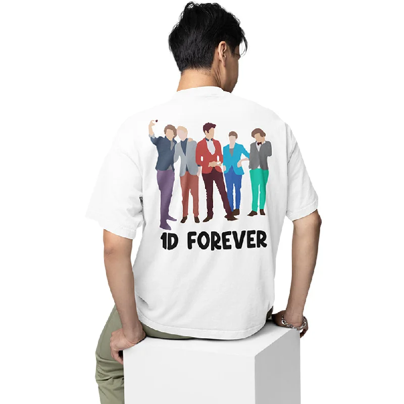 soft beige henley t-shirts smart -One Direction Oversized T shirt - 1D Forever