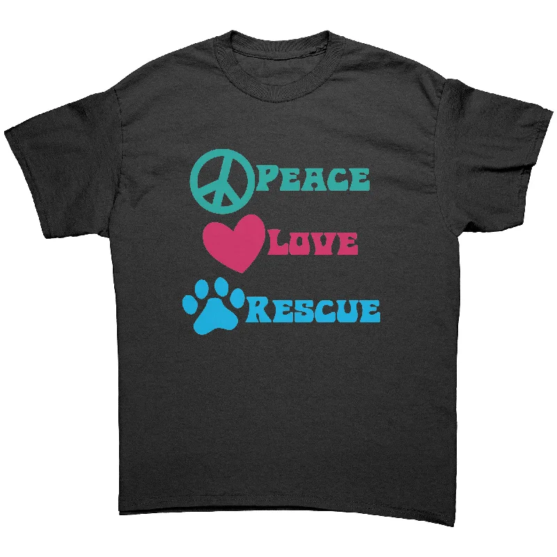 teal pocket t-shirts versatile -PEACE LOVE RESCUE Unisex T-Shirt