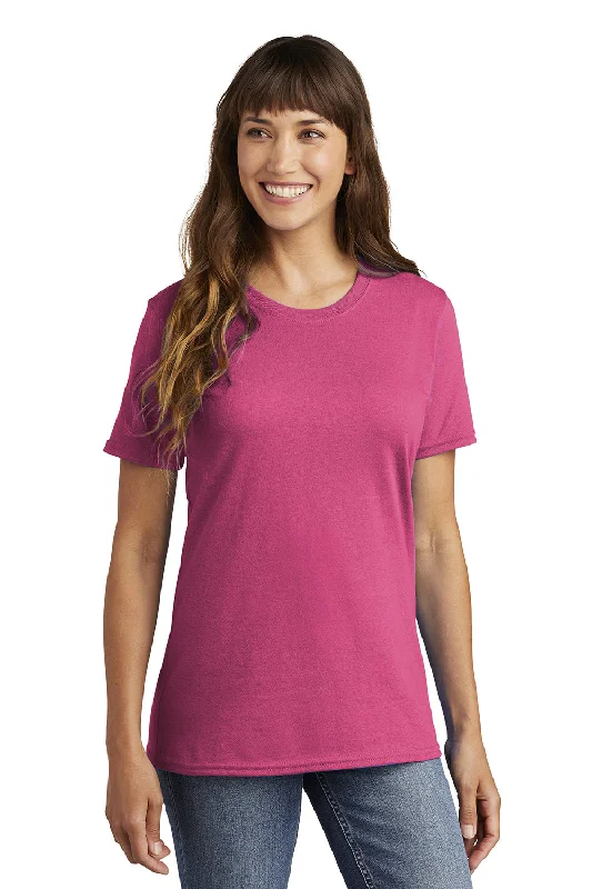 indigo lightweight t-shirts summer -Port & Company Womens Core Short Sleeve Crewneck T-Shirt - Sangria Pink