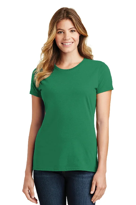 maroon longline t-shirts modern -Port & Company Womens Fan Favorite Short Sleeve Crewneck T-Shirt - Athletic Kelly Green