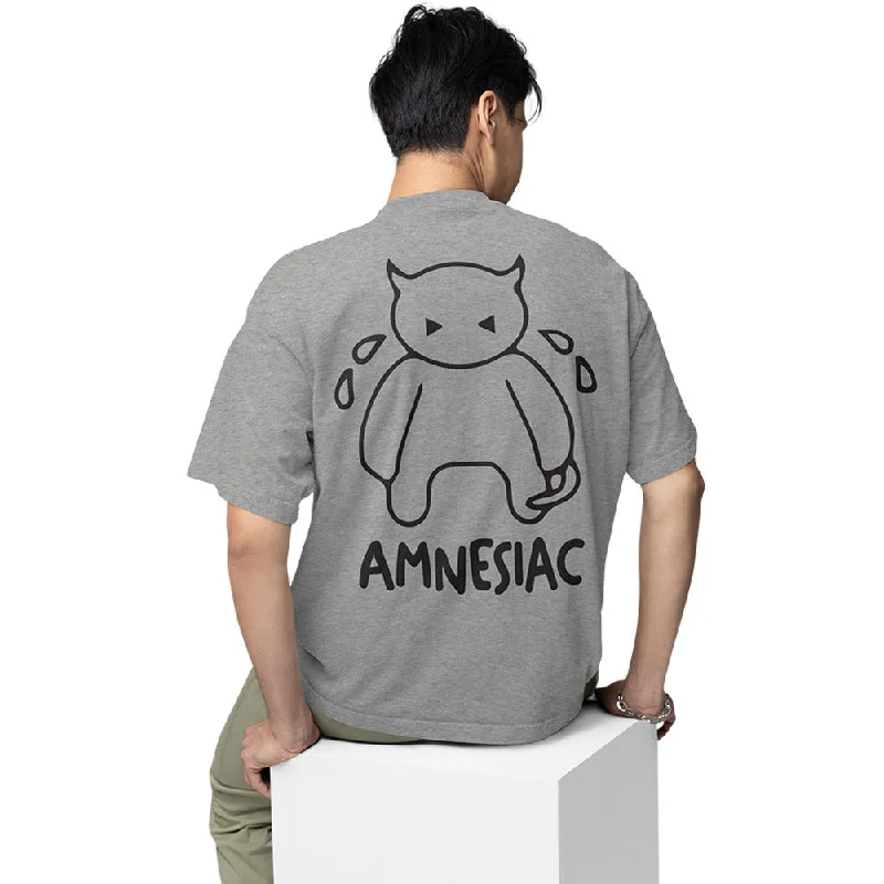 navy blue quote t-shirts witty -Radiohead Oversized T shirt - Amnesiac