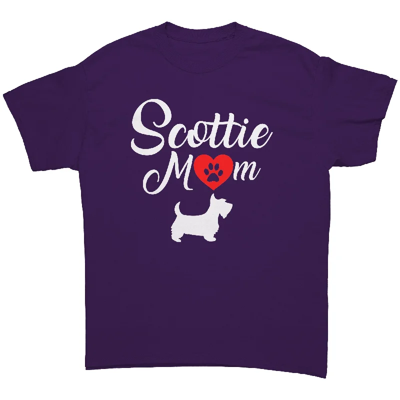 taupe graphic t-shirts trendy -Scottie Mom Unisex T-Shirt