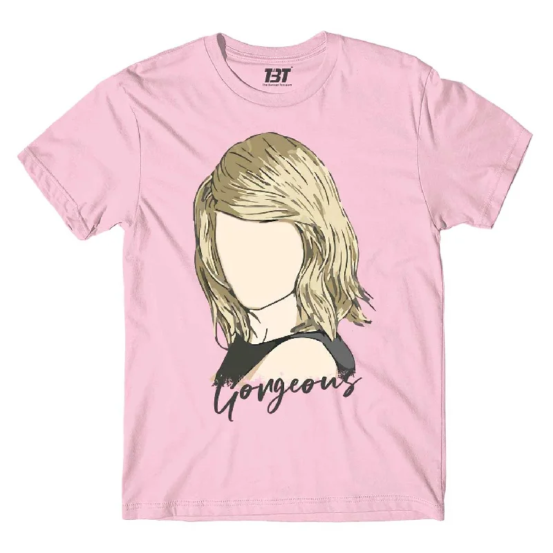 sage green lightweight t-shirts summer -Taylor Swift T shirt - Gorgeous