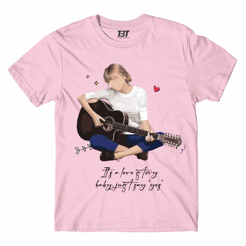 sage green graphic t-shirts vibrant -Taylor Swift T shirt - Love Story