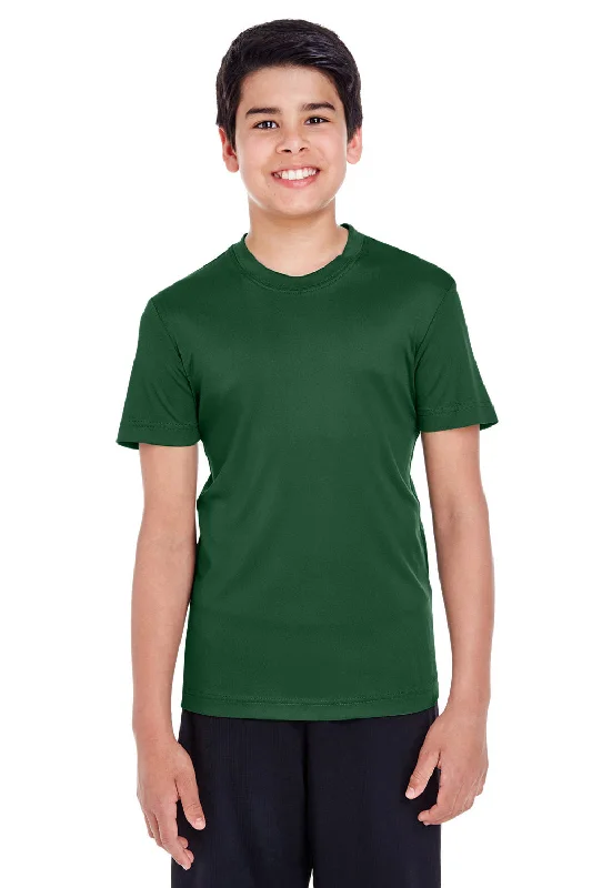 olive slogan t-shirts funny -Team 365 Youth Zone Performance Moisture Wicking Short Sleeve Crewneck T-Shirt - Sport Dark Green