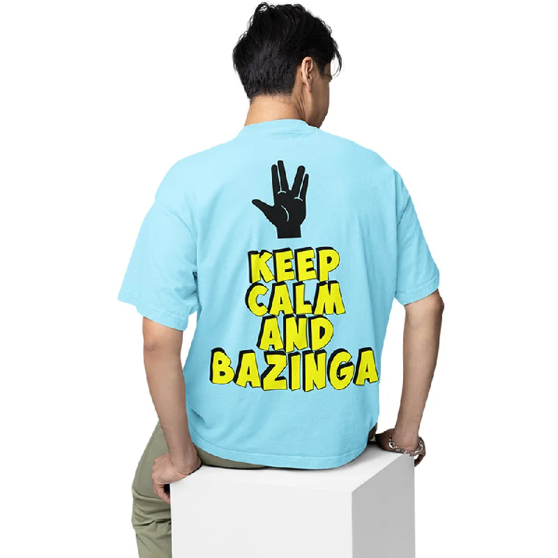 indigo longline t-shirts modern -The Big Bang Theory Oversized T shirt - Keep Calm & Bazinga