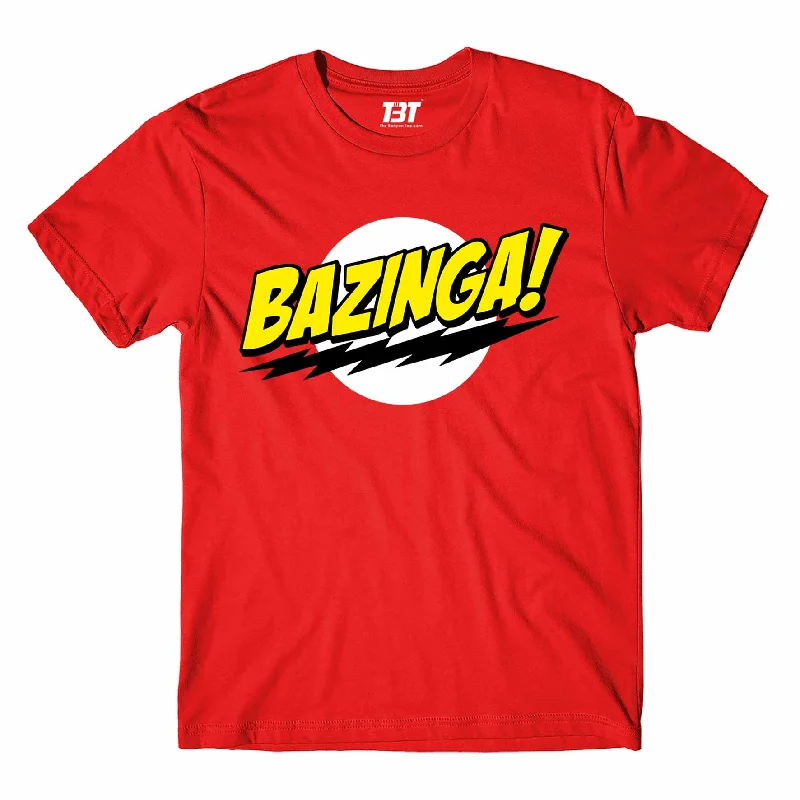 olive camo print t-shirts rugged -The Big Bang Theory T shirt - Bazinga