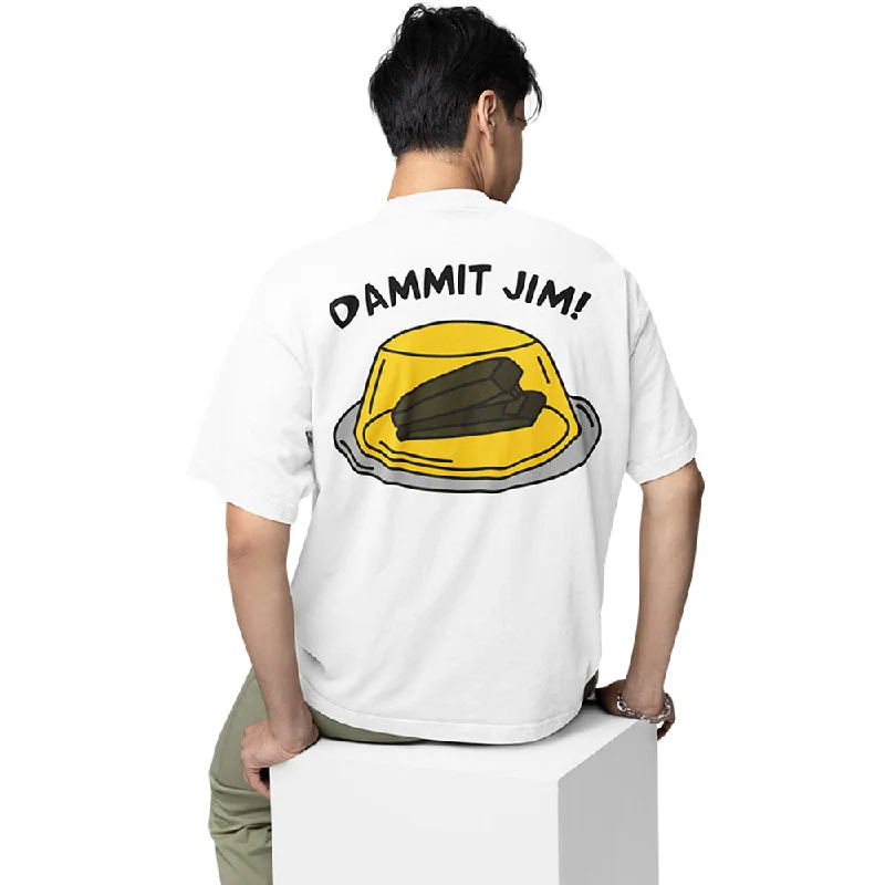 olive festival t-shirts stylish -The Office Oversized T shirt - Dammit Jim