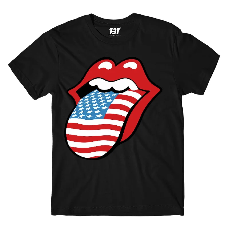 teal vintage logo t-shirts retro -The Rolling Stones T shirt - Patriotic Lips