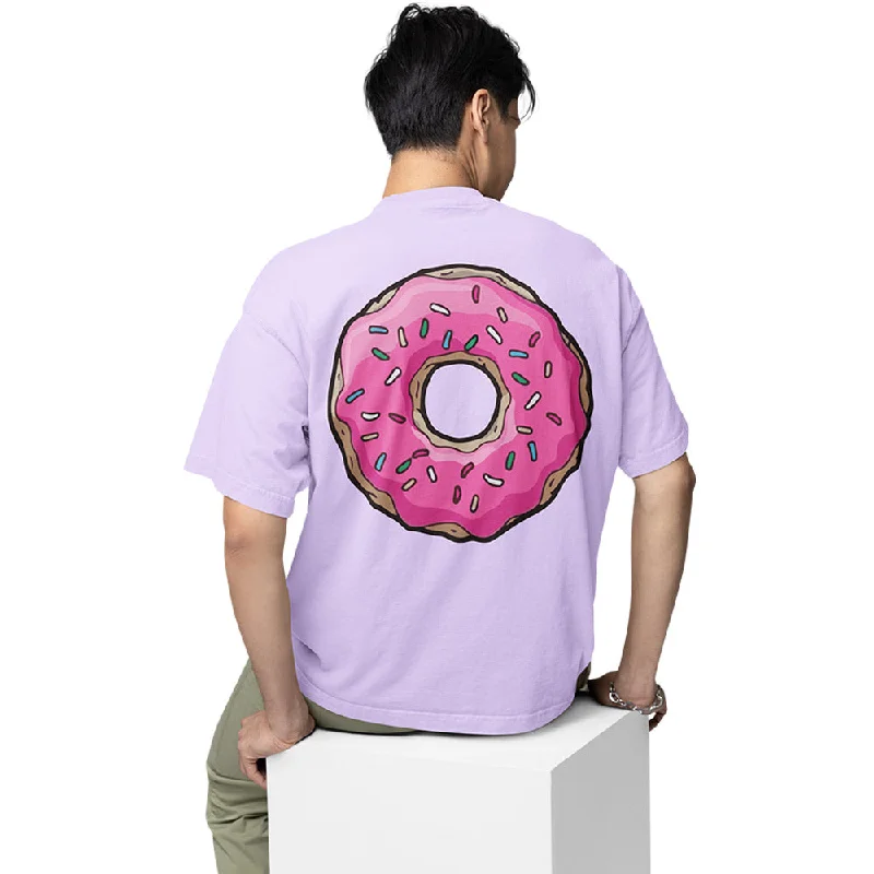 maroon eco-friendly t-shirts green -The Simpsons Oversized T shirt - Donut