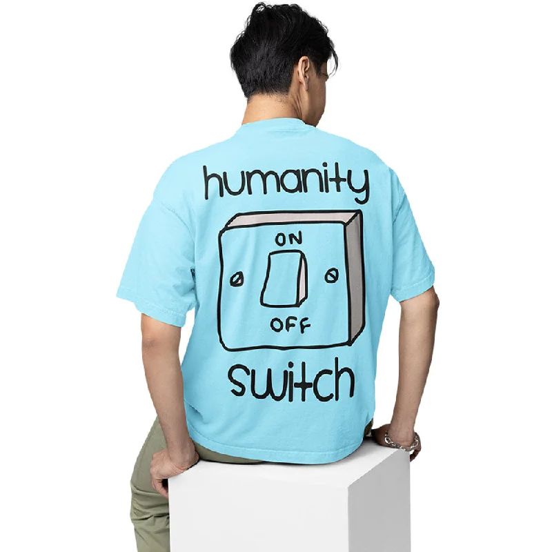 teal lightweight t-shirts summer -The Vampire Diaries Oversized T shirt - Humanity Switch