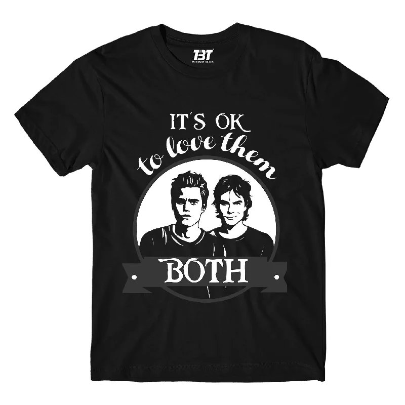 lilac quote t-shirts witty -The Vampire Diaries T shirt - Love Them Both