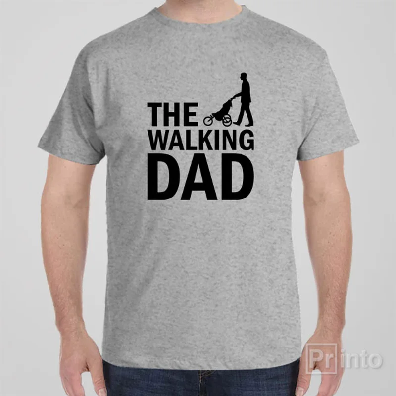 soft beige floral t-shirts boho -The walking dad - T-shirt