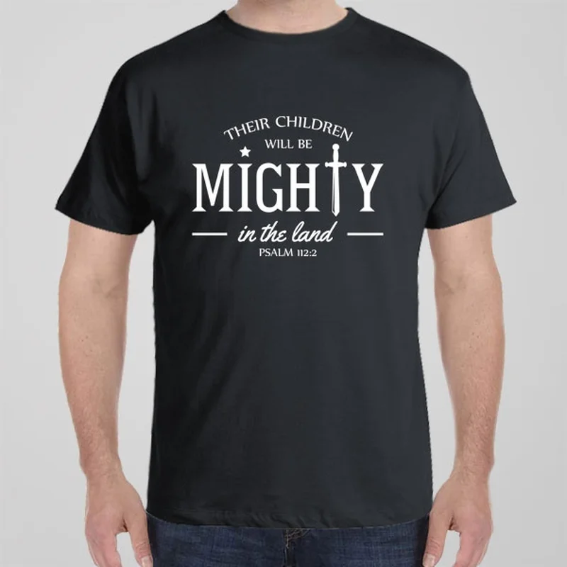 peach floral t-shirts boho -Their children will be mighty T-shirt