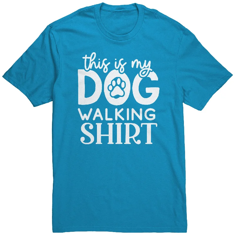 navy blue floral t-shirts boho -This is My Dog Walking Shirt Unisex T-Shirt