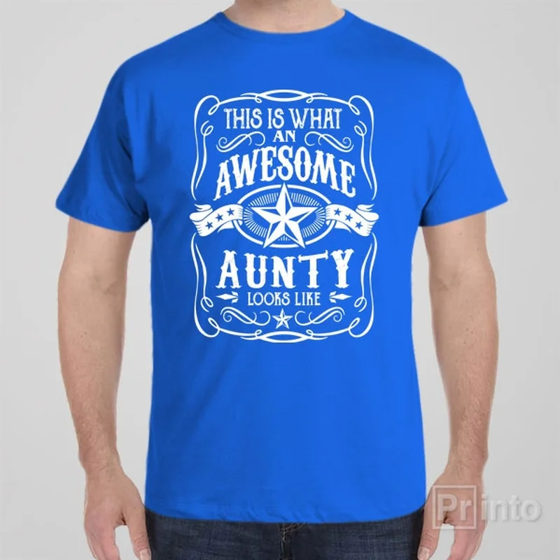 navy blue henley t-shirts smart -This is what an awesome aunty looks like - T-shirt