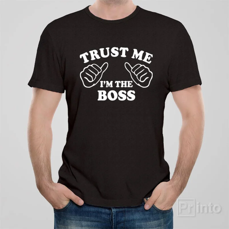 peach lightweight t-shirts summer -Trust me - I am the boss - T-shirt