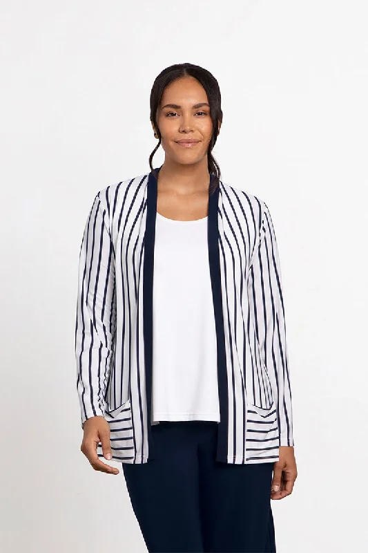 cardigan trendy pattern -Everyday Cardigan | Navy Stripe