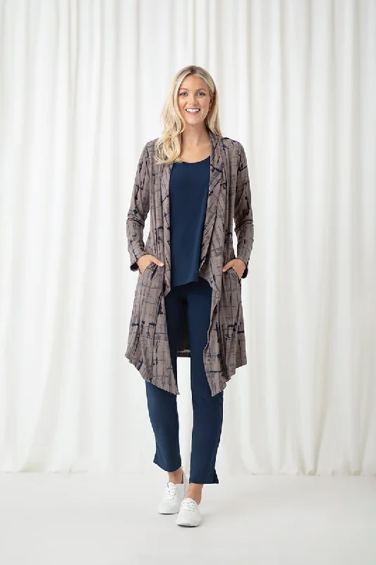 cardigan cuddly layers -Key Cardigan Long | Drifting Lines Sand