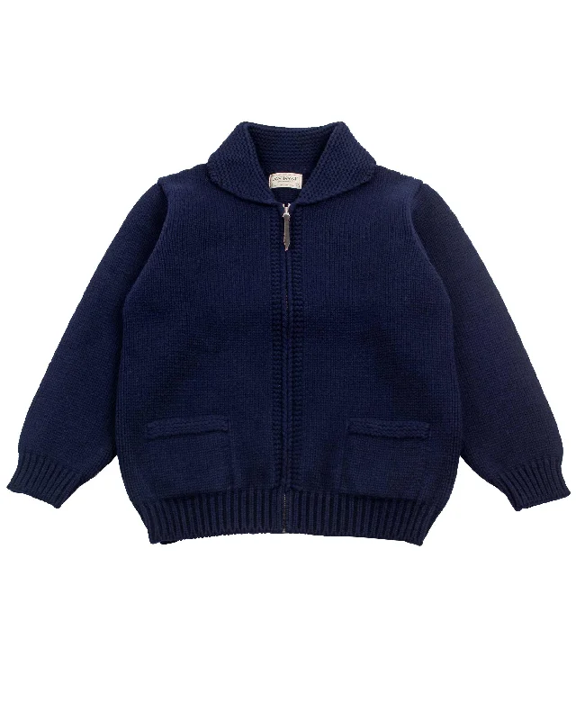 pullover sweater pumpkin spice -The Real McCoy's MC21113 Heavy Wool Cashmere Sweater Navy